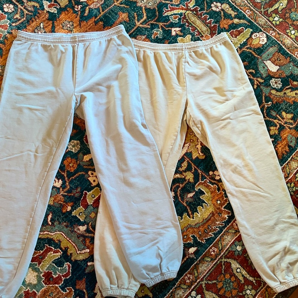 SKIMS cotton sweatpants (2 pairs)